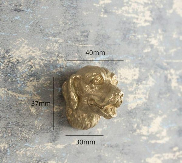 Hardware | Brass Animal Head Cabinet Drawer Knob Decor Hardware