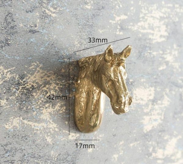 Hardware | Brass Animal Head Cabinet Drawer Knob Decor Hardware