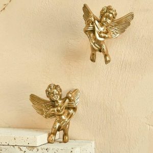 Hardware | Brass Cupid Angelic Cabinet Drawer Knobs – Set Of 2 Decor Hardware