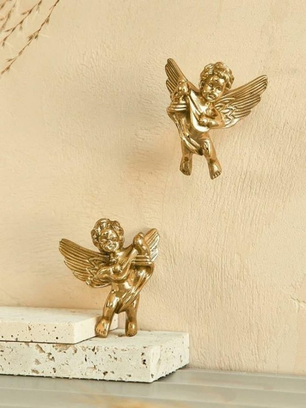 Hardware | Brass Cupid Angelic Cabinet Drawer Knobs – Set Of 2 Decor Hardware