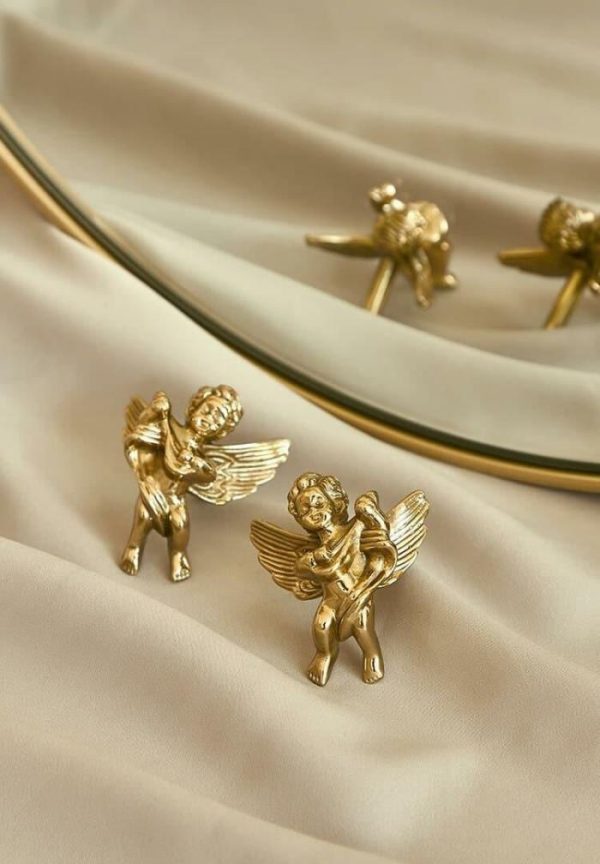 Hardware | Brass Cupid Angelic Cabinet Drawer Knobs – Set Of 2 Decor Hardware