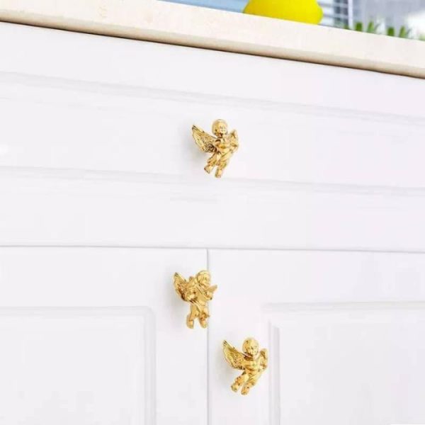 Hardware | Brass Cupid Angelic Cabinet Drawer Knobs – Set Of 2 Decor Hardware