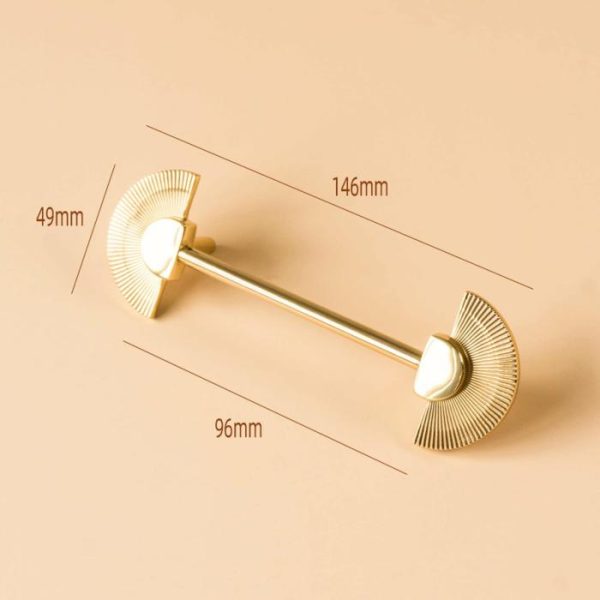 Hardware | Brass Fan-Shaped Cabinet Drawer Handle Knob, Knob Decor Hardware