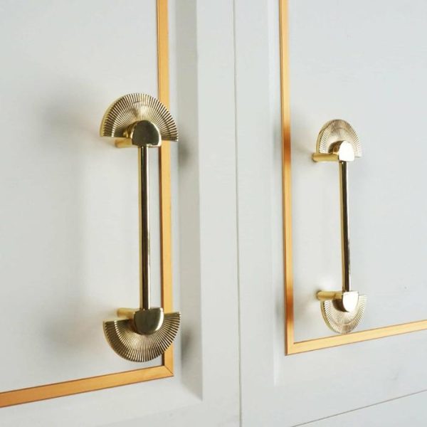 Hardware | Brass Fan-Shaped Cabinet Drawer Handle Knob, Knob Decor Hardware