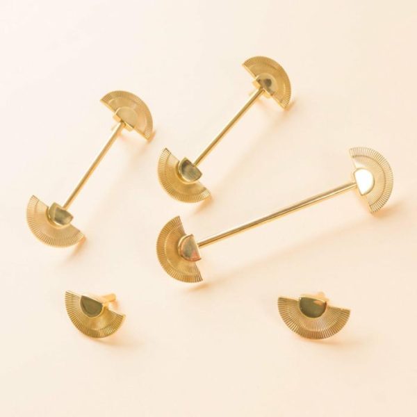 Hardware | Brass Fan-Shaped Cabinet Drawer Handle Knob, Knob Decor Hardware