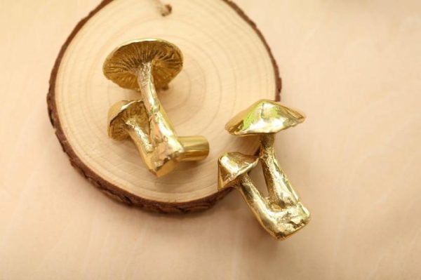 Hardware | Brass Mushroom Cabinet Door Knob Decor Hardware