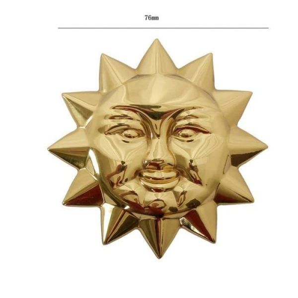 Hardware | Brass Sun And Moon Cabinet Drawer Knobs – Set Of 2 Decor Hardware