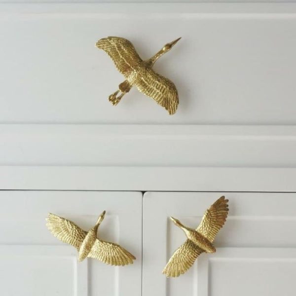 Hardware | Brass Wild Goose Cabinet Door Knob, Small Decor Hardware