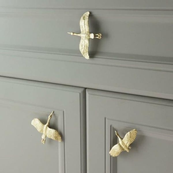 Hardware | Brass Wild Goose Cabinet Door Knob, Small Decor Hardware