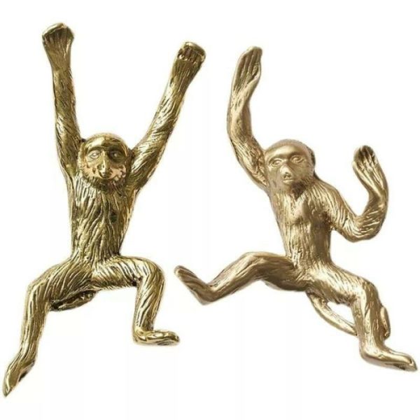 Hardware | Gold Quirky Monkey Cabinet Drawer Knob Decor Hardware