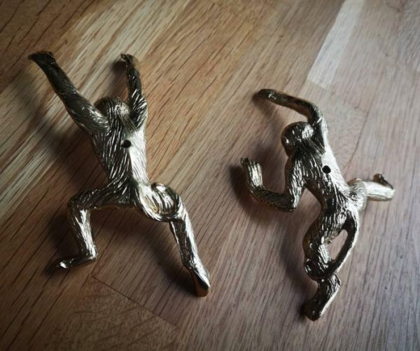 Hardware | Gold Quirky Monkey Cabinet Drawer Knob Decor Hardware