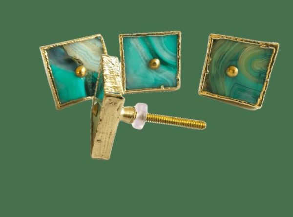 Hardware | Green Agate Cabinet Door Pull Handle – Set Of 4 Decor Hardware