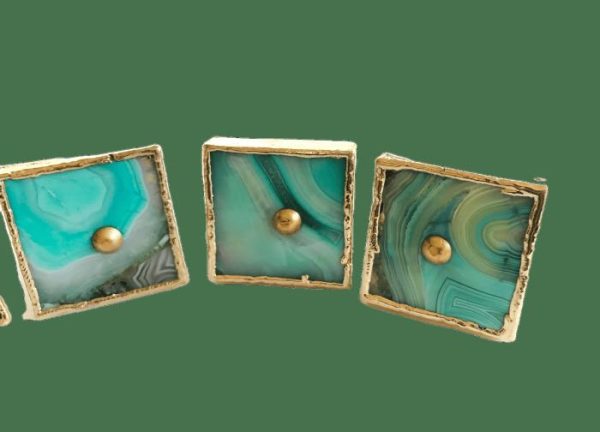 Hardware | Green Agate Cabinet Door Pull Handle – Set Of 4 Decor Hardware