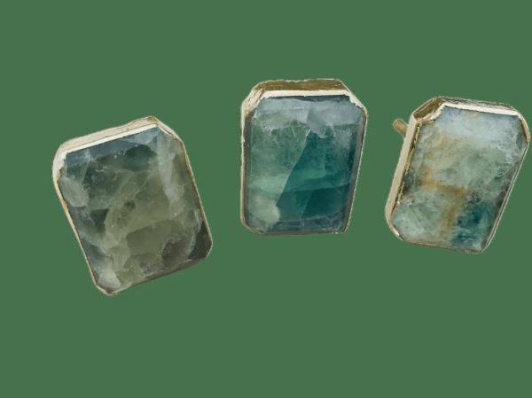 Hardware | Green Fluorite Quartz Cabinet Door Pull Handle – Set Of 4 Decor Hardware