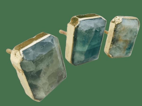 Hardware | Green Fluorite Quartz Cabinet Door Pull Handle – Set Of 4 Decor Hardware