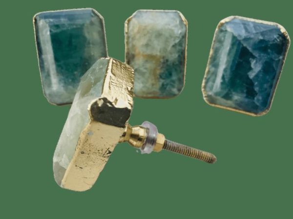 Hardware | Green Fluorite Quartz Cabinet Door Pull Handle – Set Of 4 Decor Hardware