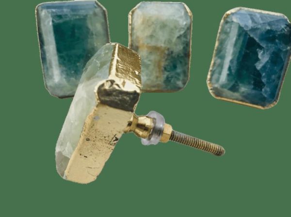 Hardware | Green Fluorite Quartz Cabinet Door Pull Handle – Set Of 4 Decor Hardware