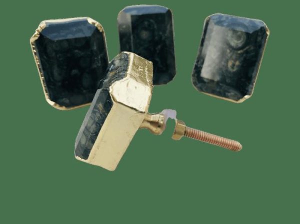 Hardware | Kambaba Jasper Agate Cabinet Door Pull Handle – Set Of 4 Decor Hardware