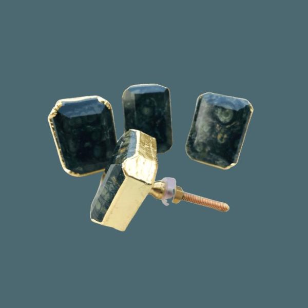 Hardware | Kambaba Jasper Agate Cabinet Door Pull Handle – Set Of 4 Decor Hardware