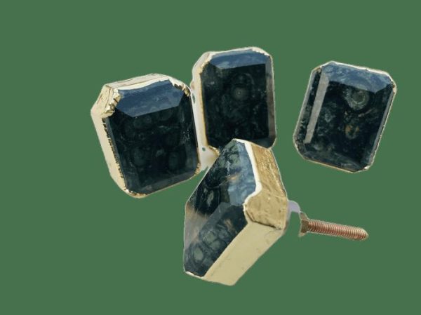 Hardware | Kambaba Jasper Agate Cabinet Door Pull Handle – Set Of 4 Decor Hardware