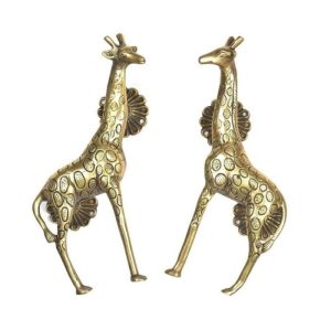 Hardware | Masai Giraffe Brass Door Handles Decor Hardware