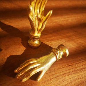 Hardware | Mini Gold Hand Cabinet Drawer Knobs – Set Of 2 Decor Hardware