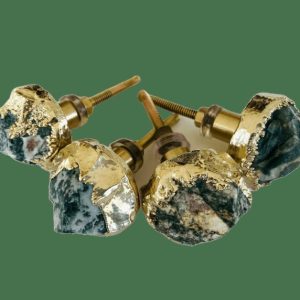 Hardware | Moss Green Agate Cabinet Door Pull Handle – Set Of 4 Decor Hardware