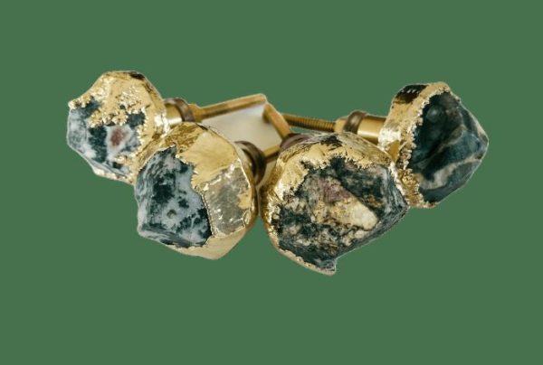 Hardware | Moss Green Agate Cabinet Door Pull Handle – Set Of 4 Decor Hardware