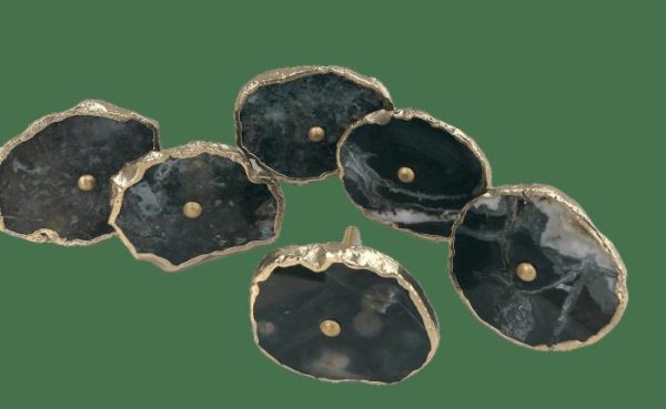 Hardware | Moss Green Agate Cabinet Door Pull Handle – Set Of 6 Decor Hardware