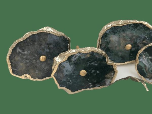 Hardware | Moss Green Agate Cabinet Door Pull Handle – Set Of 6 Decor Hardware