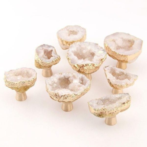 Hardware | Natural Crystal Cabinet Door Knob, Big Decor Hardware