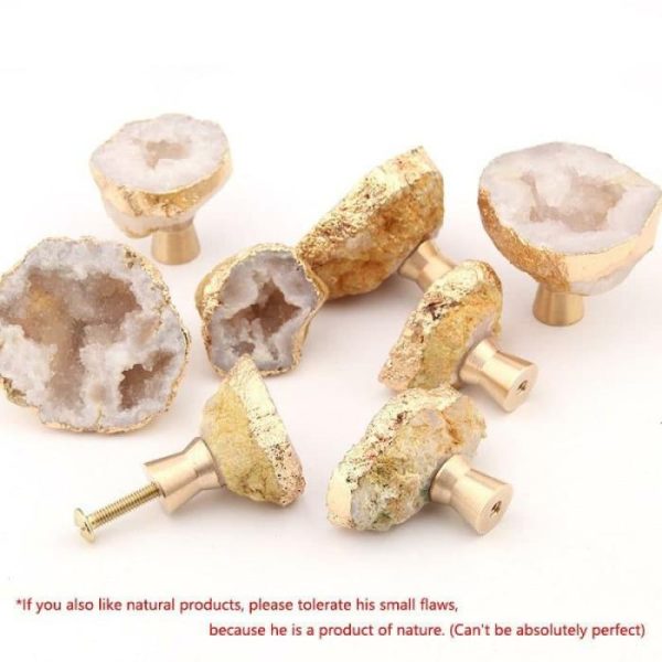 Hardware | Natural Crystal Cabinet Door Knob, Big Decor Hardware