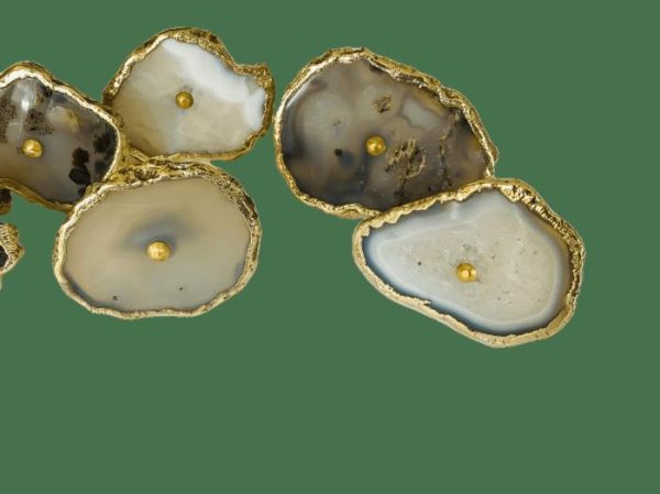 Hardware | Natural Gray Agate Cabinet Door Pull Handle – Set Of 6 Decor Hardware