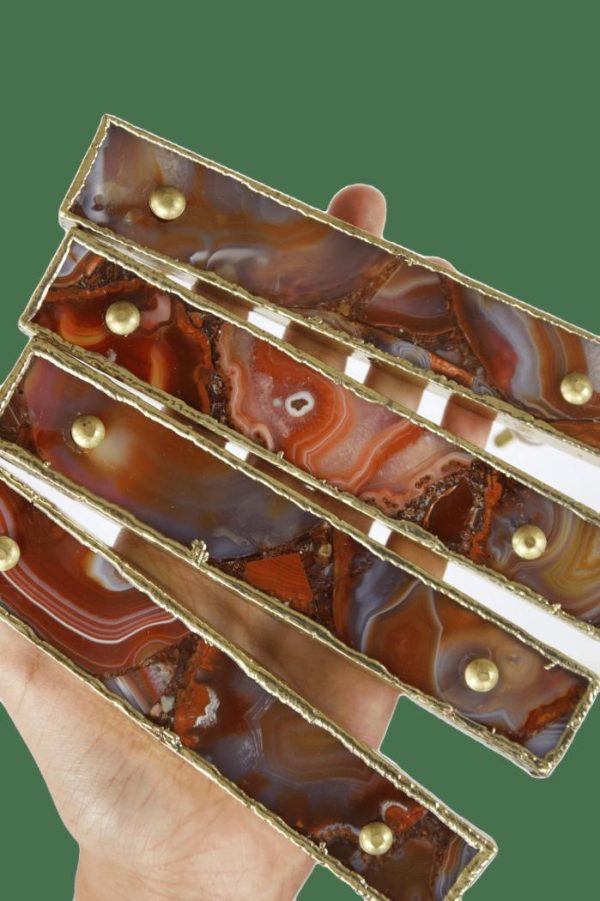 Hardware | Red Agate Cabinet Door Pull Handle – Set Of 4 Decor Hardware