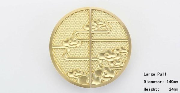 Hardware | Round Brass Chinoiserie Cabinet Drawer Knob, knob Decor Hardware