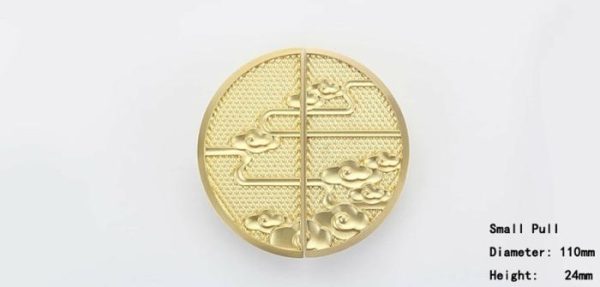 Hardware | Round Brass Chinoiserie Cabinet Drawer Knob, knob Decor Hardware