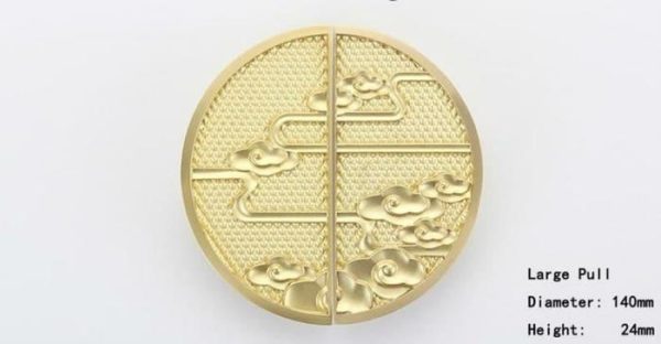 Hardware | Round Brass Chinoiserie Cabinet Drawer Knob, knob Decor Hardware