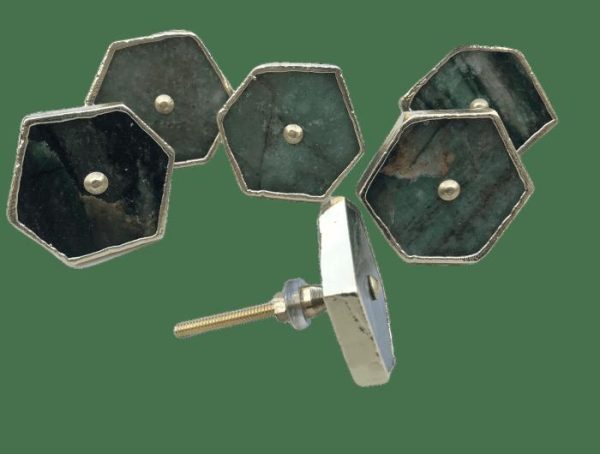 Hardware | Sage Green Agate Cabinet Door Pull Handle – Set Of 6 Decor Hardware