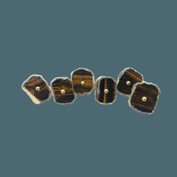 Hardware | Tiger Quartz Cabinet Door Pull Handle – Set Of 6 Decor Hardware