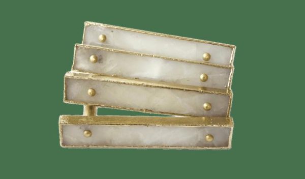 Hardware | White Agate Cabinet Door Pull Handle – Set Of 4 Decor Hardware