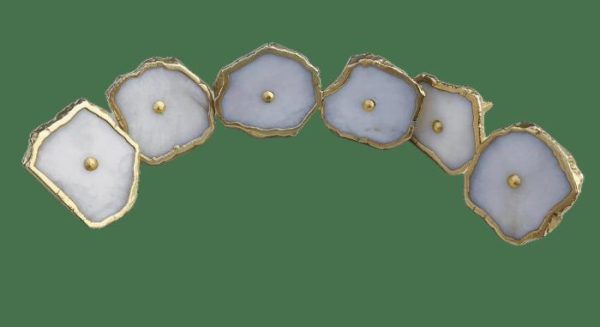 Hardware | White Agate Cabinet Door Pull Handle – Set Of 6 Decor Hardware