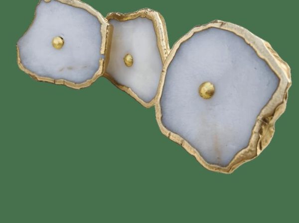 Hardware | White Agate Cabinet Door Pull Handle – Set Of 6 Decor Hardware