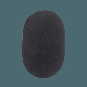 Jute Rugs | Black Woven Oval Jute Rug, 2′ x 3′ Jute Rugs Jute Rugs