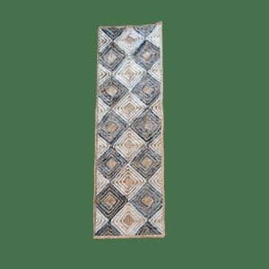 Jute Rugs | Blue Diamonds Runner Jute Rug, 2′ x 3′ Jute Rugs Jute Rugs