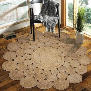 Jute Rugs | Bria Natural Jute Round Area Rug, 2′ x 2′ Jute Rugs Jute Rugs