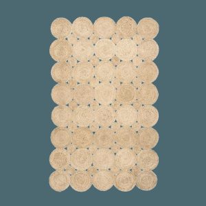 Jute Rugs | Circle Of Life Braided Area Jute Rug – Natural, 2′ x 3′ Jute Rugs Jute Rugs