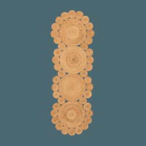 Jute Rugs | Circle Of Life Jute Rug Runner, 2′ x 3′ Jute Rugs Jute Rugs