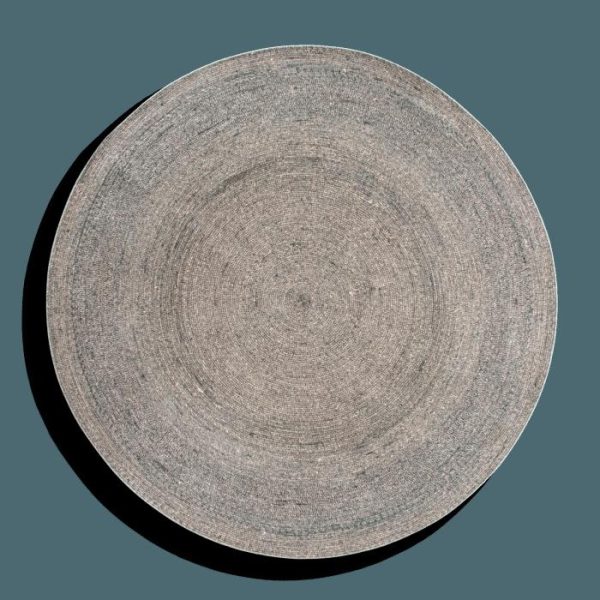 Jute Rugs | Classic Gray Round Jute Rug, 2′ x 2′ Jute Rugs Jute Rugs