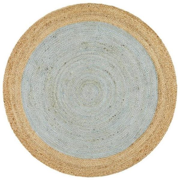 Jute Rugs | Gray Round Jute Rug, 2′ x 2′ Jute Rugs Jute Rugs