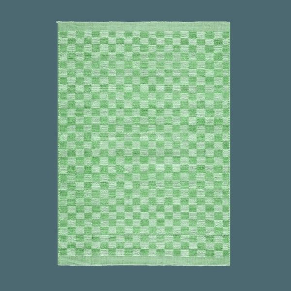 Jute Rugs | Green Checkered Jute Rug With Fringe, 2′ x 3′ Jute Rugs Jute Rugs